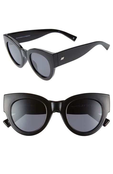 matriarch 49mm cat eye sunglasses|black cat eye sunglasses.